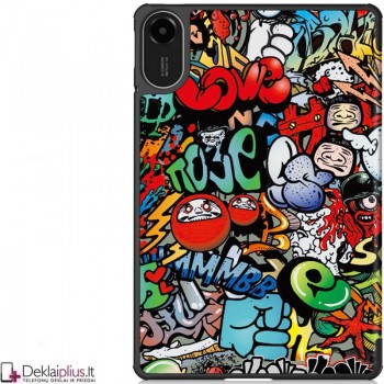 Dirbtinės odos atverčiamas dėklas - graffiti (Xiaomi Redmi Pad 2 (11) Dirbtinės odos atverčiamas dėklas - graffiti (Xiaomi Redmi Pad 2 (11)